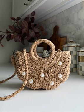 3AM Forever DOLLY Straw Handbag with Strap